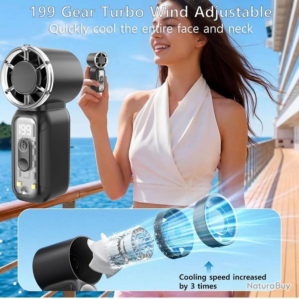 Mini Ventilateur Portatif USB � charge rapide-B