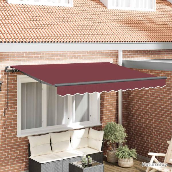 Auvent R�tractable Bordeaux 250 x 200 cm tissu