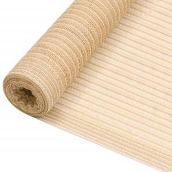 Filet brise-vue Beige 3,6x25 m PEHD 195 g/m&sup2;