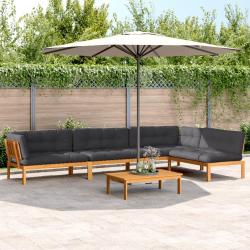 Salon palette de avec coussins 5pcs bois d'acacia massif