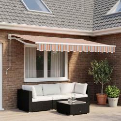 Tissu de remplacement multicolore pour auvent, pour la terrasse, 350 &times; 250 cm