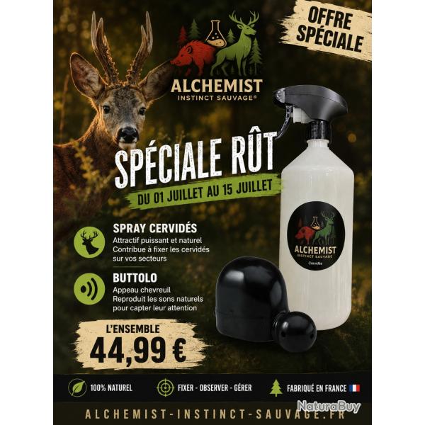 Pack r�t brocard : Buttolo + Spray Cervid�s Alchemist