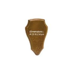 ECUSSON POUR TROPHEE CHEVREUIL DIM. H. 23 X L. 14 CM