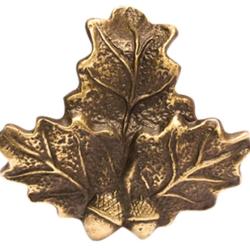 FEUILLE DE CHENE PORTE TROPHEE -PETIT MODELE - AVEC GLANDS