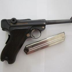 LUGER P06/24  SUISSE 7,65 X 21 WAFFENFABRICK BERN  MONO-MATRICULE TTB &Eacute;TAT
