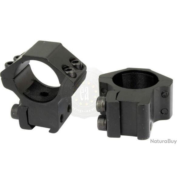 COLLIERS DE MONTAGE RAIL 11 MM DOUBLE SERRAGE BTR - MEDIUM - DIAMETRE 25,4 MM