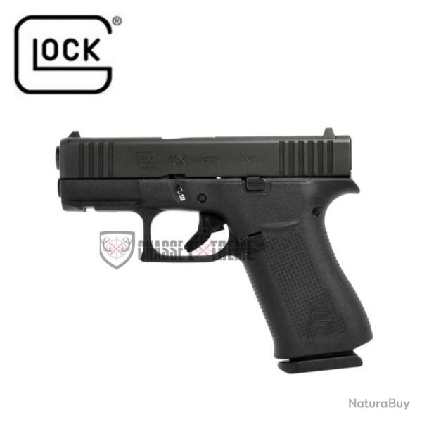 Pistolet GLOCK 43X avec Rail Cal 9x19mm Noir