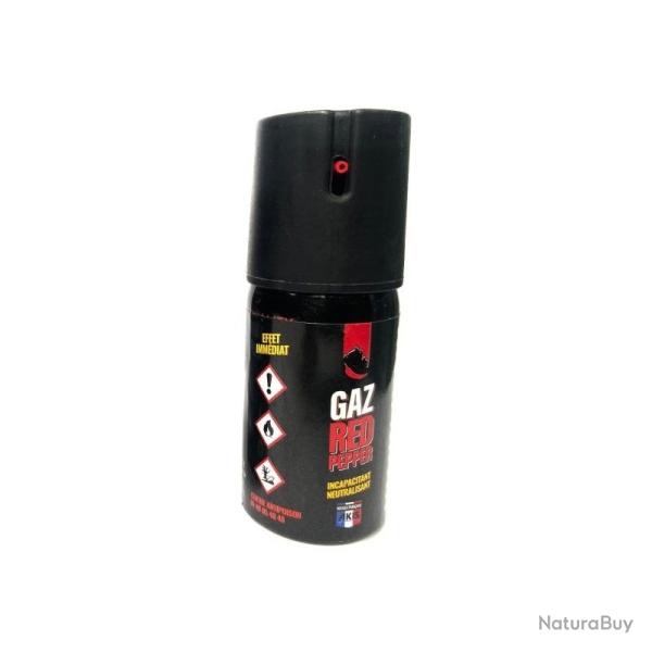 LOT DE 2 BOMBES DE DEFENSE AKIS - RED PEPPER MINI - GAZ - 75 ML
