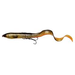 Leurre Hybride Savage Gear 3D Hard Eel 17cm 50 g 17cm Black Gold 2 + 1