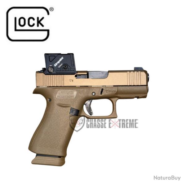 Pistolet GLOCK 43X A-Cut COA Combo Coyote Cal 9x19mm
