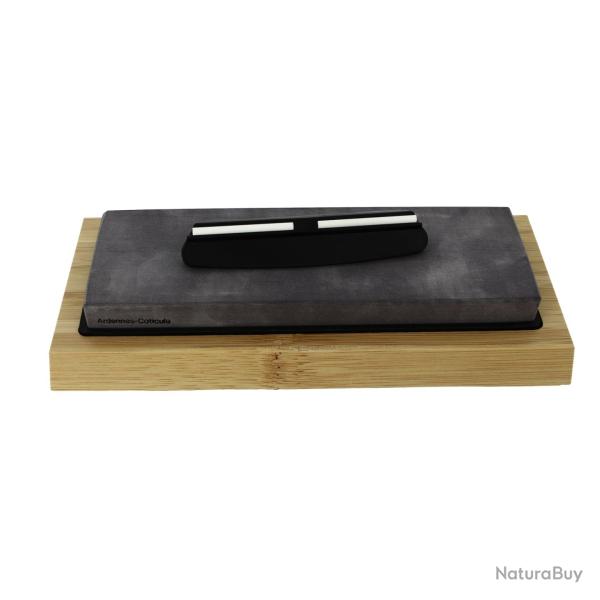 Pierre de Coticule grain 4000 avec socle et guide d'aff�tage