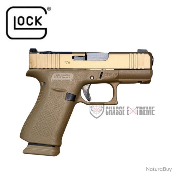 Pistolet GLOCK 43X Mos-K FS Rail Coyote Cal 9x19mm
