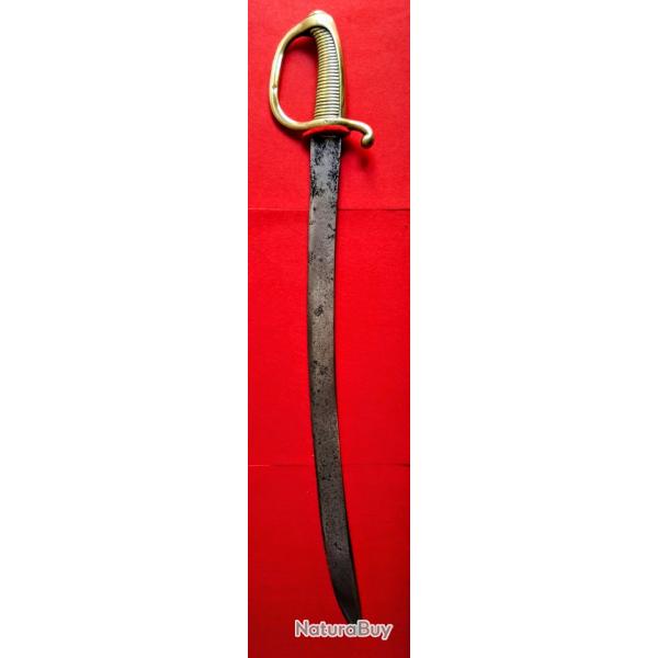 : Sabre d'infanterie dit � Sabre Briquet �, mod�le An IX / An XI.�poque : Premier Empire