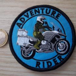 ADVENTURE RIDER &eacute;cusson patch brod&eacute; moto