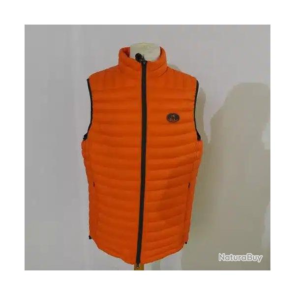 Veste matelass�e sans manche philibert club interchasse Orange