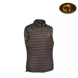 Veste matelass&eacute;e sans manche philibert club interchasse Marron