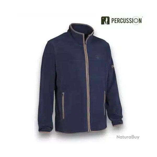Veste polaire Percussion Scotland bleu