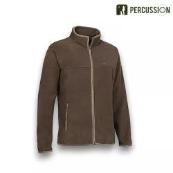Veste polaire Percussion Scotland marron