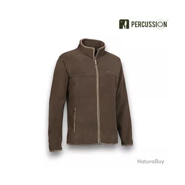 Veste polaire Percussion Scotland marron