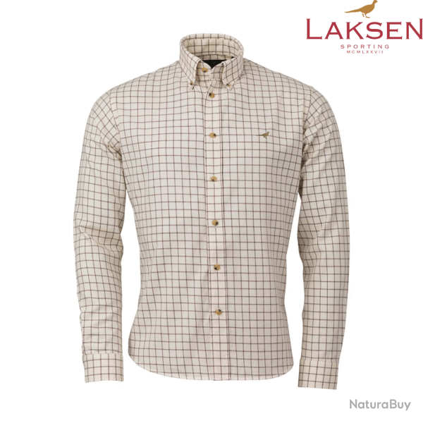Chemise Bart en coton et laine laksen M