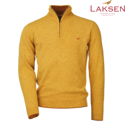 Pull brompton 1/4   zip neck gorse  laksen M