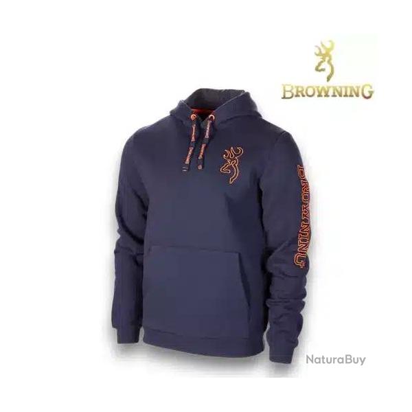 Sweat a capuche Browning snapshot  blue XL