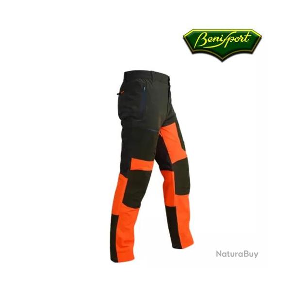 Pantalon impermeable avec protection bendis orange benisport