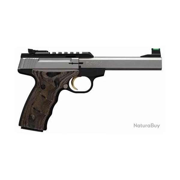 Pistolet Browning buck mark  plus stainless udx cal 22lr Plaintel