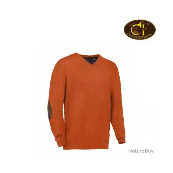 Pull col v welson club interchasse orange