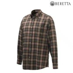 Chemise manches longues wood flannel tobacco Beretta XL