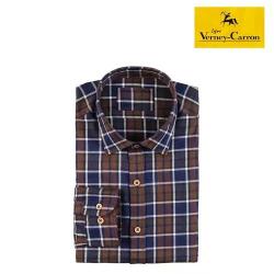 Chemise manches longues &agrave; carreaux mery Verney Carron 2XL