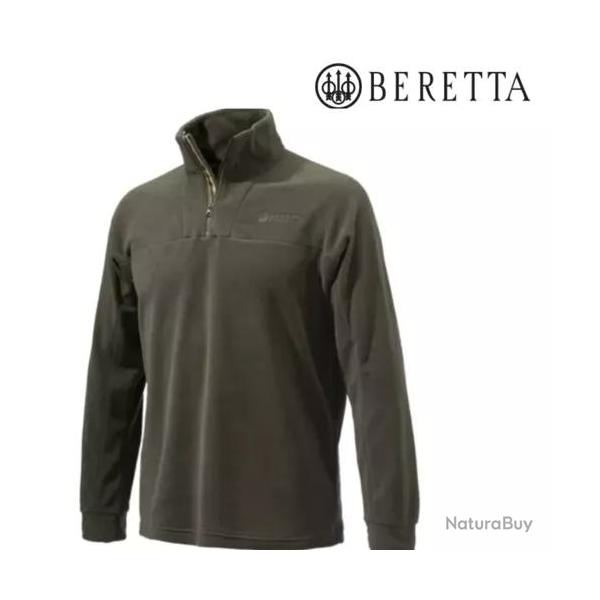 Polaire Beretta Half Zip Marron L