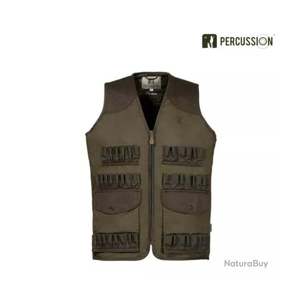 Gilet de chasse maxi tubes savane Percussion 2XL