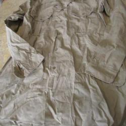 chemise beige grande taille r&eacute;glementaire arm&eacute;e Fr Fran&ccedil;aise guerre Indo Indochine Alg&eacute;rie sable