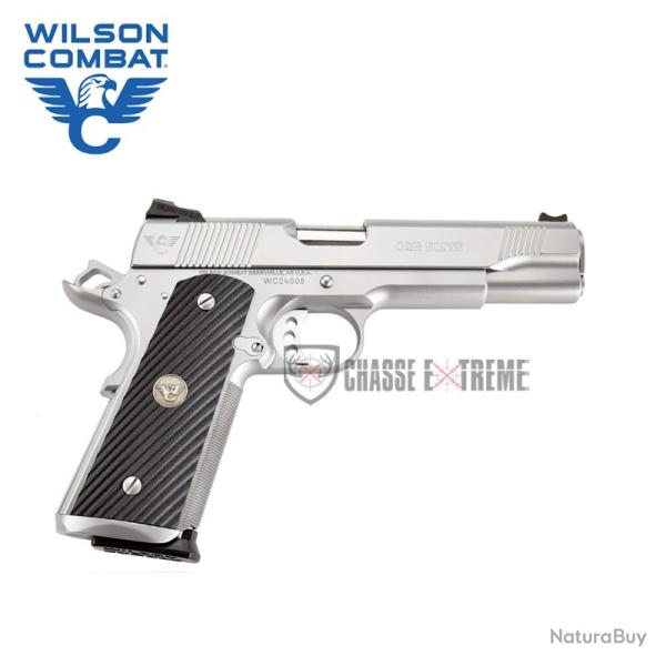 Pistolet WILSON COMBAT 1911 CQB Elite Cal 9x19 Inox