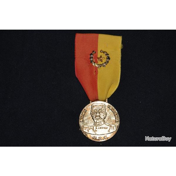 MEDAILLE LEGION VOSGIENNE M.A.C 1� CLASSE DOREE AVEC PALME - ANCIEN MILITAIRE GUERRE D'ALGERIE