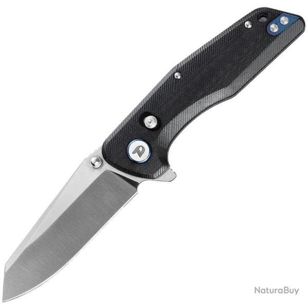 Couteau Dreamtech Lame Acier D2 Reverse Tanto Manche G10 Black Axis Lock DTK3442GB