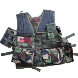 Tactical Vest Black Eagle - Version Camo L-Pouch (Mid Cap)