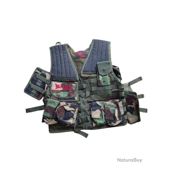 Tactical Vest Black Eagle - Version Camo L-Pouch (Mid Cap)