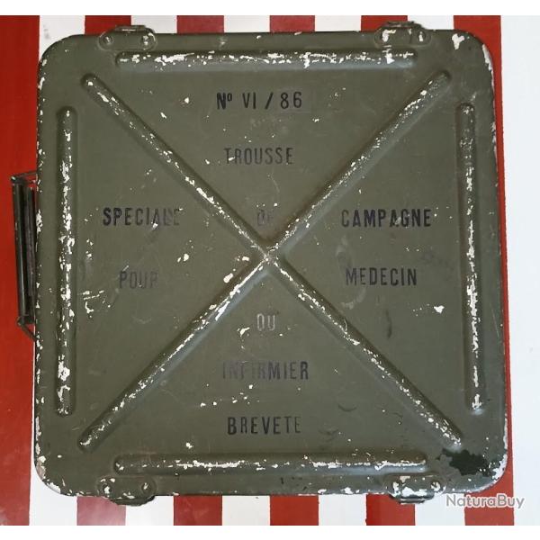 Caisse alu trousse de campagne infirmier m�dic vintage