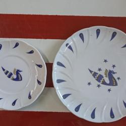 Assiettes de bord Air France vintage jean Picart le Doux