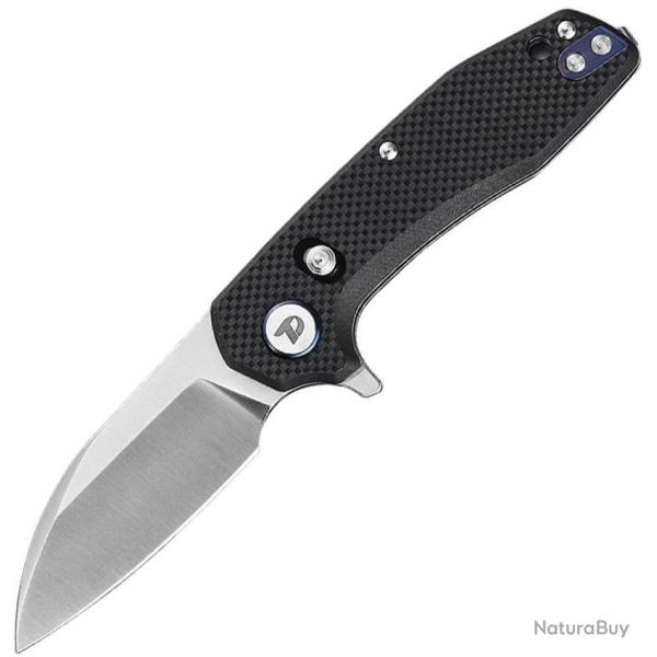 Couteau Dreamtech Lame Acier D2 Sheepsfoot Manche G10 Black Axis Lock DTK3435GB