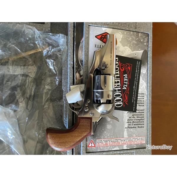 PIETTA POCKET POLICE 1862 SNUBNOSE CALIBRE 44 SILVER NEUF EN BOITE + KIT DE NETTOYAGE NEUF EN BOITE