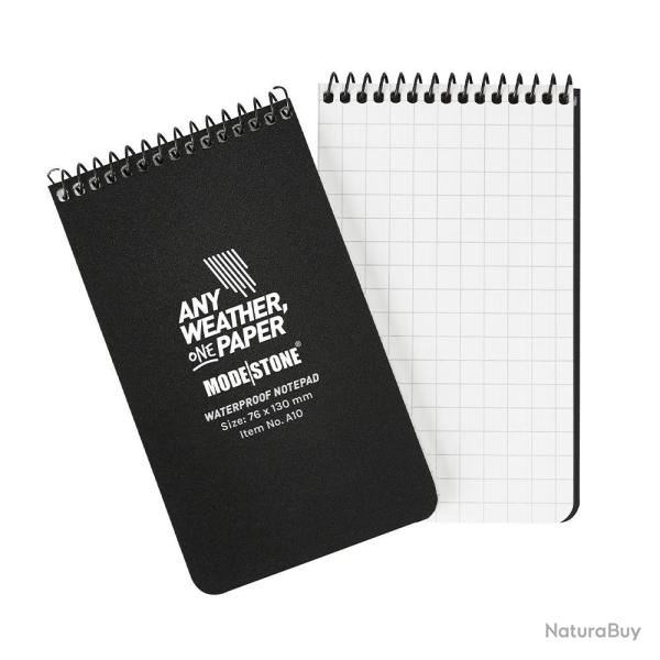 Carnet tout-temps 100 pages 96 x 148 mm - Modestone Noir