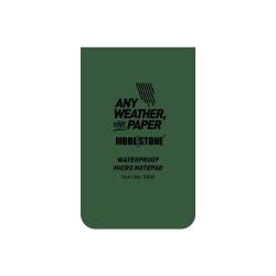 Mini carnet tout-temps 50 x 85 mm - Modestone Vert OD