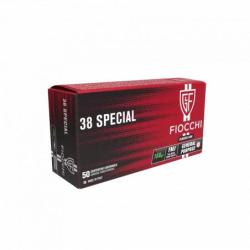 Cartouches Fiocchi FMJ calibre 38 SP - 158 grains 1 carton de 1000 munitions