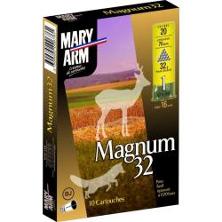 CARTOUCHE DE CHASSE MARY ARM MAGNUM 32 BJ - CALIBRE 20 2