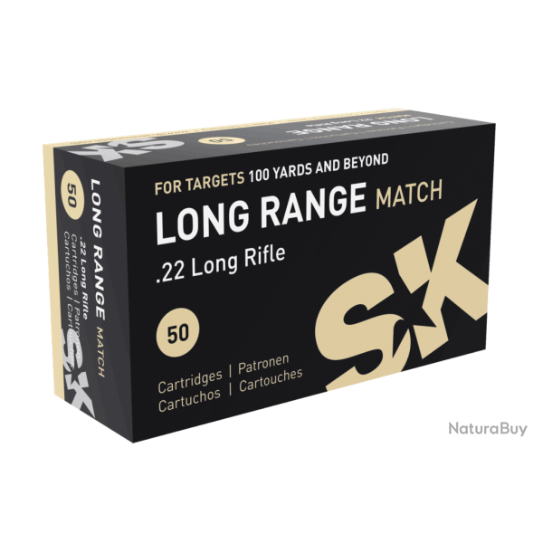 Cartouches SK Long Range Match cal. 22 LR 500