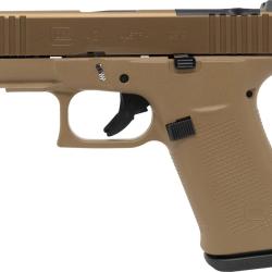 Pistolet GLOCK 43X RAIL MOS-K COYOTE - calibre 9x19 - 15coups