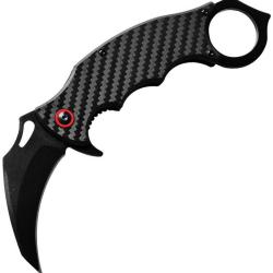 Couteau pliant Karambit Elit Edge fibre de carbone